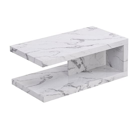 Lyra High Gloss Coffee Table In Diva Marble Effect_4