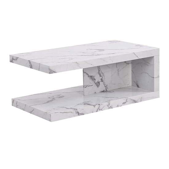 Lyra High Gloss Coffee Table In Diva Marble Effect_5