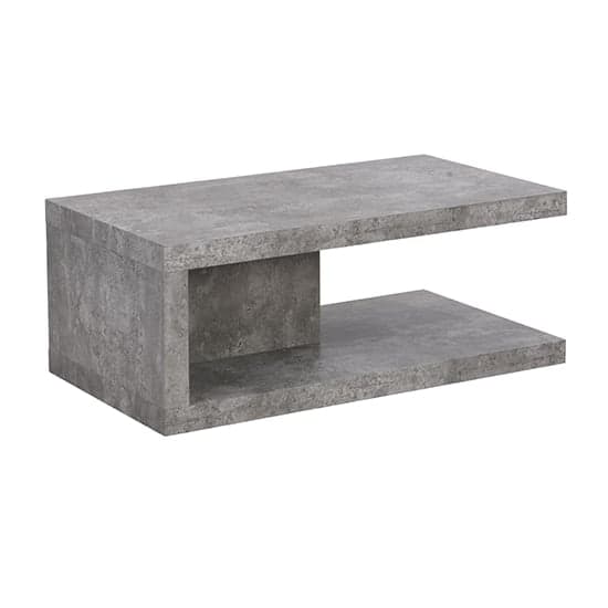 Lyra Wooden Coffee Table In Concrete Effect_3