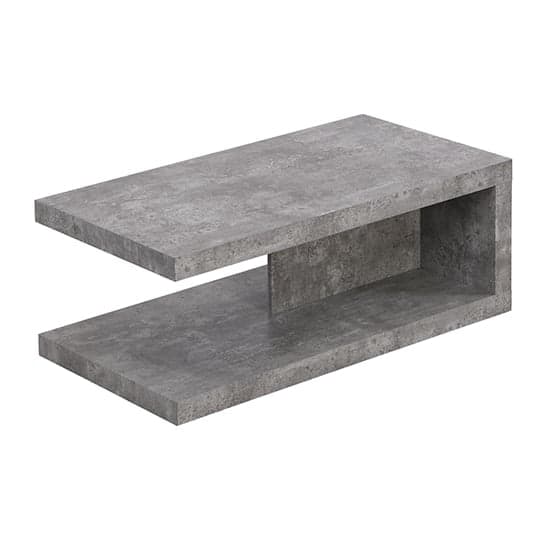 Lyra Wooden Coffee Table In Concrete Effect_4
