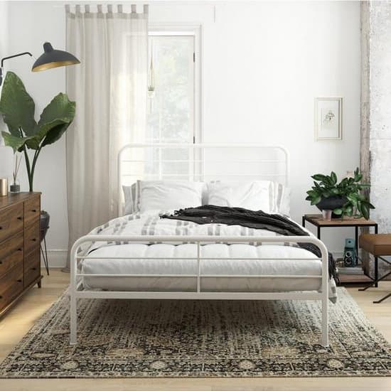 Mableton Metal Single Bed In White_2