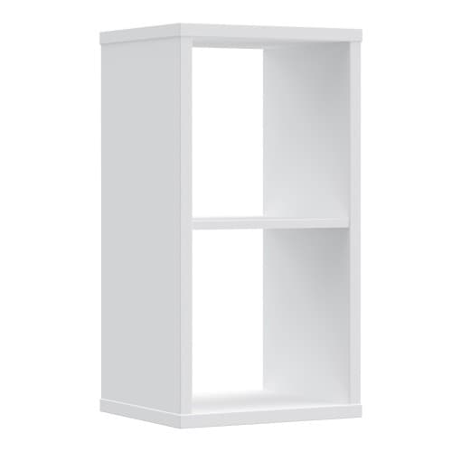 Mabon High Gloss Bookcase With 1 Shelf In White_2