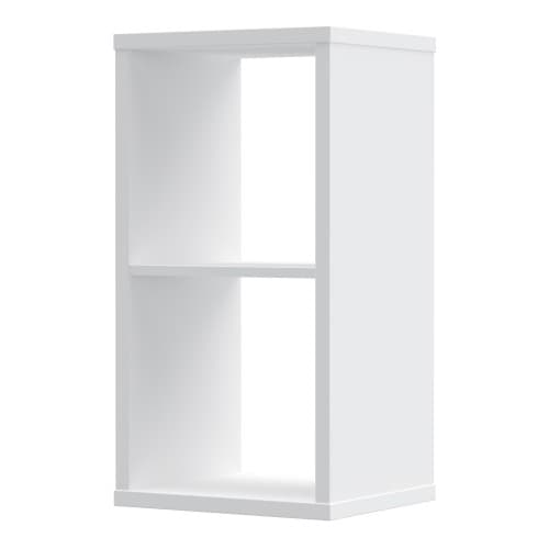Mabon High Gloss Bookcase With 1 Shelf In White_4