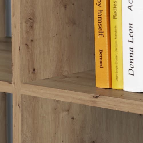 Mabon Wooden Bookcase With 1 Shelf In Artisan Oak_4
