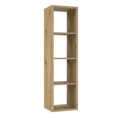 Mabon Wooden Bookcase With 3 Shelves In Artisan Oak_1