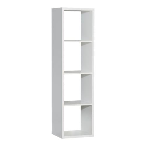Mabon Wooden Bookcase With 3 Shelves In Matt White_1