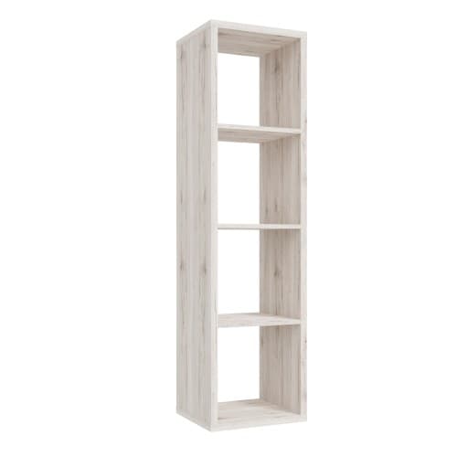 Mabon Wooden Bookcase With 3 Shelves In Sand Oak_1
