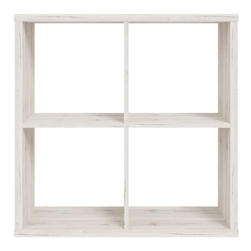 Mabon Wooden Bookcase With 4 Open Cubes In Sand Oak_2