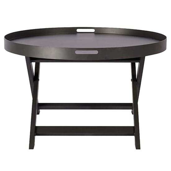 Macall Metal Coffee Table Round In Black_1