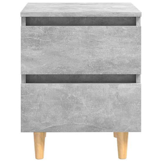 Macaw Wooden Bedside Cabinet With 2 Drawers In Concrete Effect_4