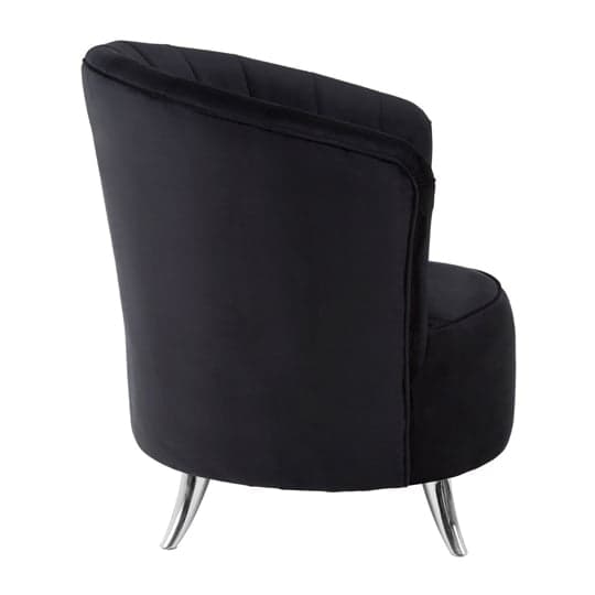 Grumium Upholstered Velvet Tub Chair In Black_3