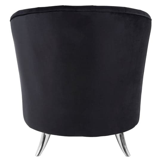 Grumium Upholstered Velvet Tub Chair In Black_4