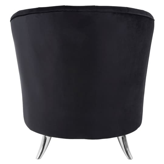 Grumium Upholstered Velvet Tub Chair In Black Furniture in Fashion