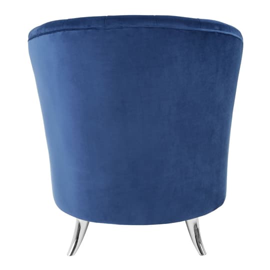 Grumium Upholstered Velvet Tub Chair In Blue Furniture in Fashion