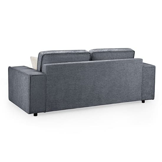 Mack Fabric 3 Seater Sofa In Slate With Black Wooden Feets_2