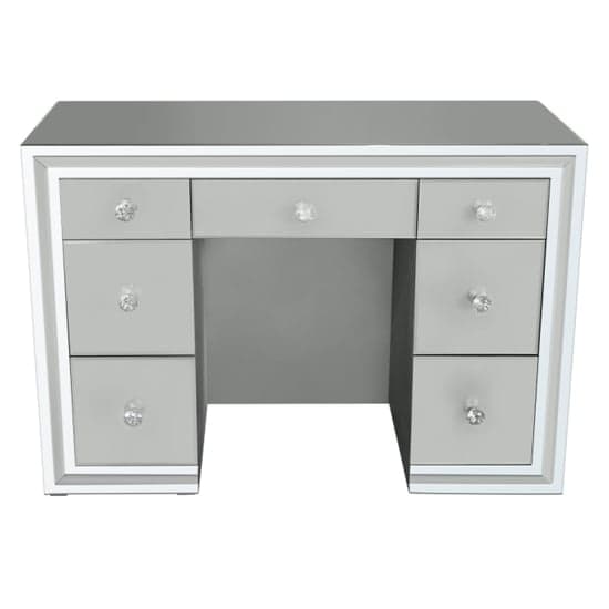 Mack Mirrored Dressing Table With 7 Drawers In Grey_2
