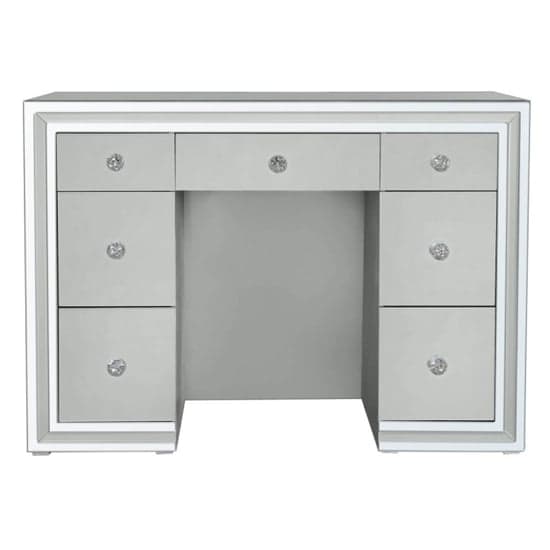 Mack Mirrored Dressing Table With 7 Drawers In Grey_1