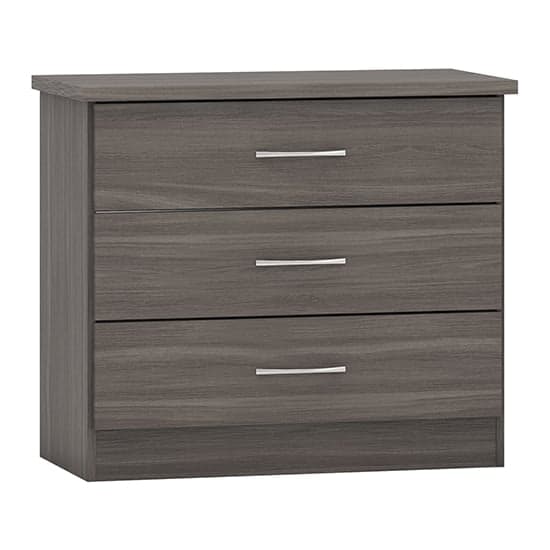Mack Wooden Chest Of 3 Drawers In Black Wood Grain_1