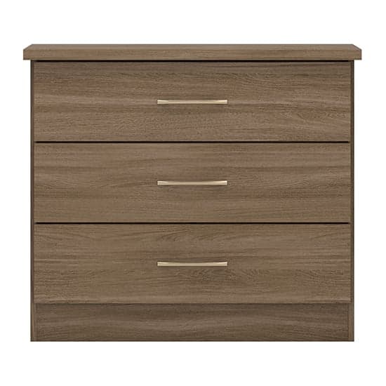 Mack Wooden Chest Of 3 Drawers In Rustic Oak Effect_2