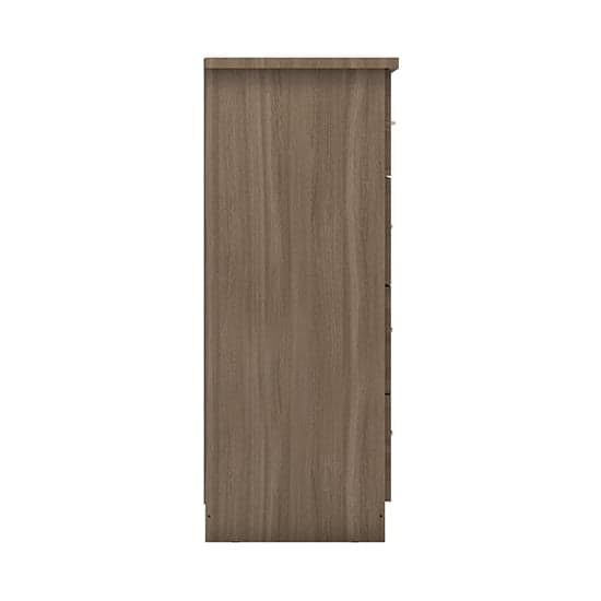 Mack Wooden Sideboard With 1 Door 5 Drawer In Rustic Oak Effect_3