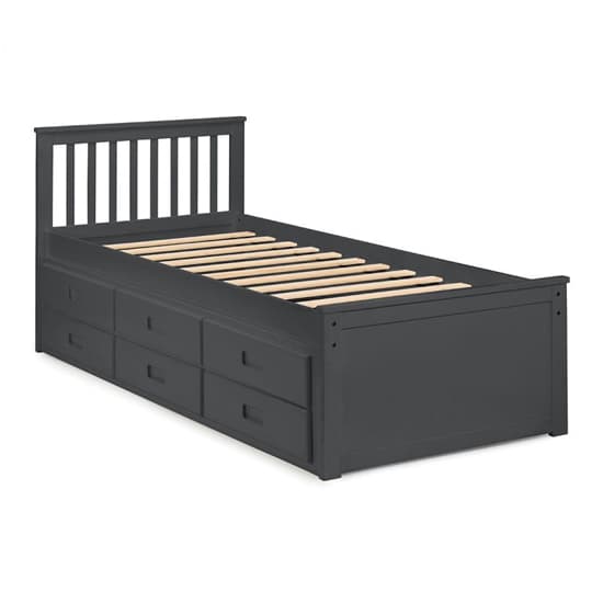 Macon Single Bed With Underbed And Drawers In Anthracite_5