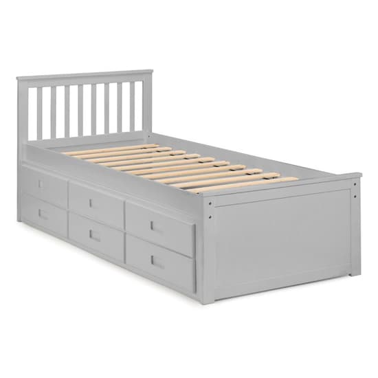 Macon Single Bed With Underbed And Drawers In Dove Grey_5