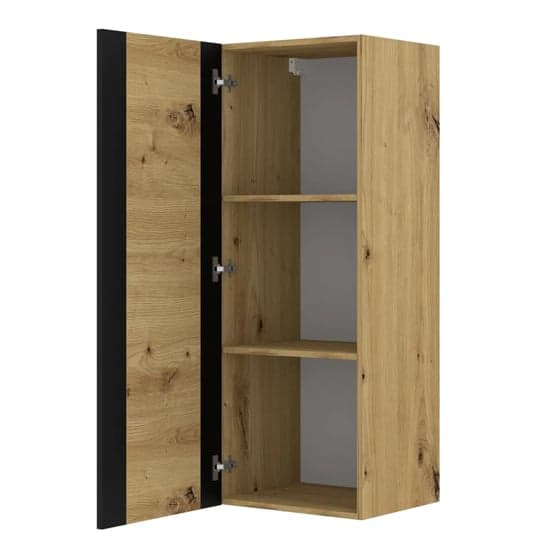 Macon Wooden Storage Cabinet Wall 1 Door In Artisan Oak_2