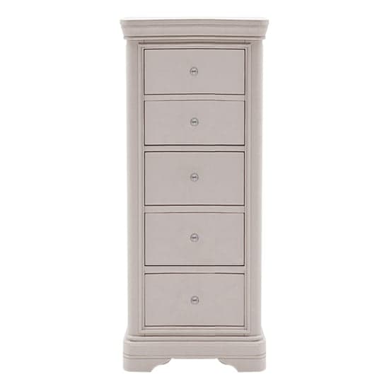 Macon Wooden Chest Of 5 Drawers In Taupe_1