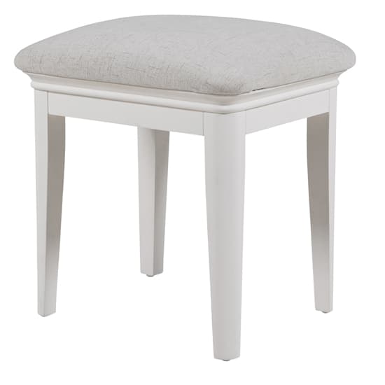 Macon Wooden Dressing Table With Stool In White_3