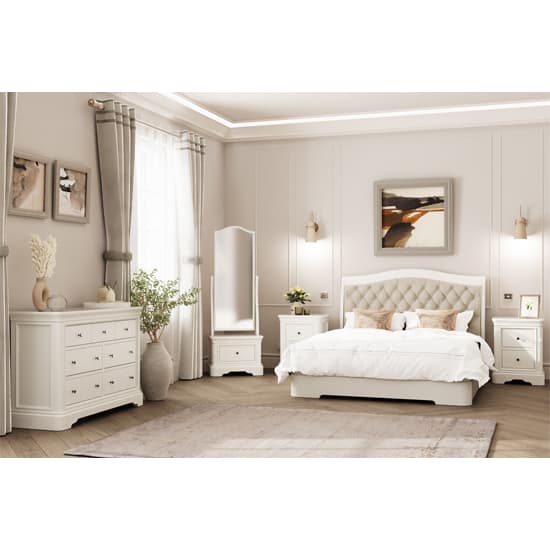 Macon Wooden Wardrobe With 3 Doors 2 Drawers In White_7