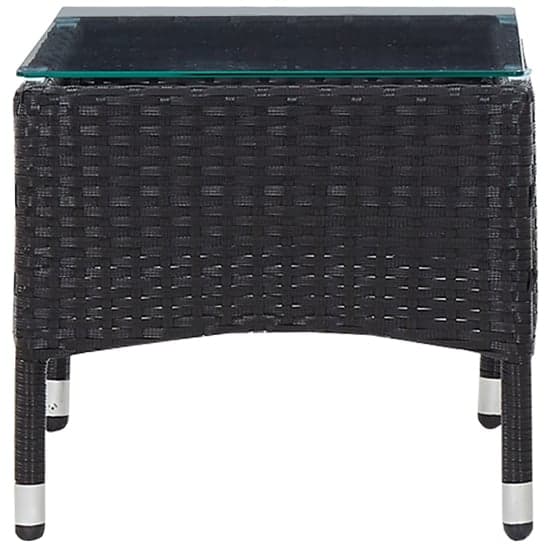 Macy Rattan Garden Coffee Table Small In Black With Glass Top_3