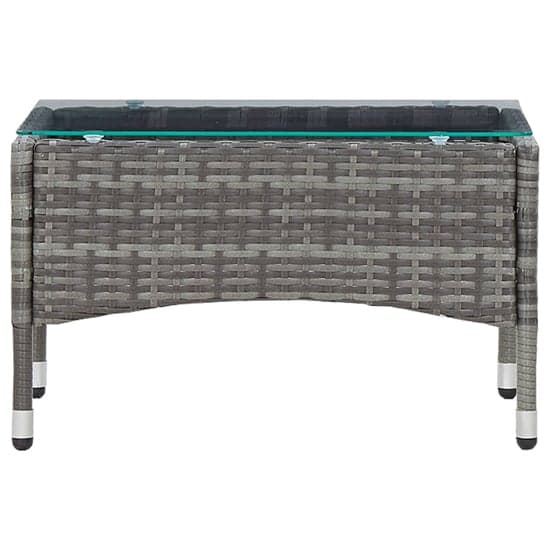 Macy Rattan Garden Coffee Table Small In Grey With Glass Top_2