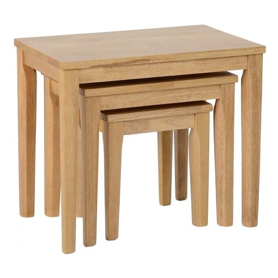 Macy Wooden Nest Of Tables In Oak Varnish Effect_2