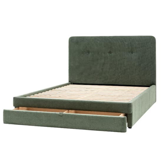 Madera Fabric Double Bed With Storage In Green_6