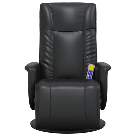 Madera Faux Leather Recliner Chair With Footrest In Black_3