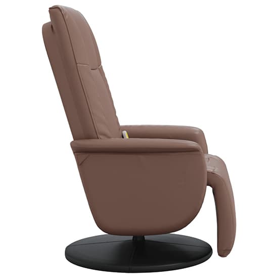 Madera Faux Leather Recliner Chair With Footrest In Brown_4