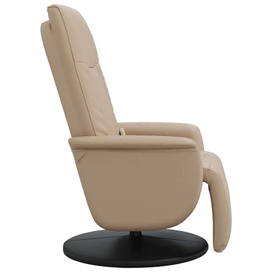 Madera Faux Leather Recliner Chair With Footrest In Cappuccino_4