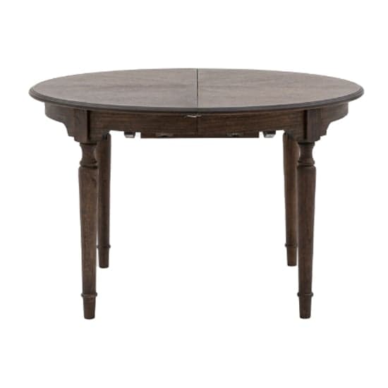 Madisen Round Wooden Extending Dining Table In Coffee_2