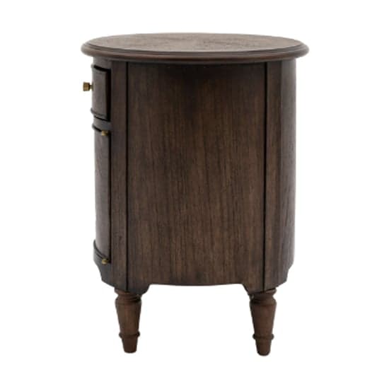 Madisen Wooden Side Table With 1 Door And 1 Drawer In Coffee_4