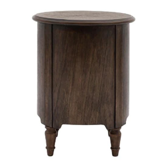 Madisen Wooden Side Table With 1 Door And 1 Drawer In Coffee_5