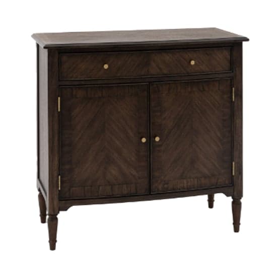 Madisen Wooden Sideboard With 2 Doors And 1 Drawer In Coffee_2
