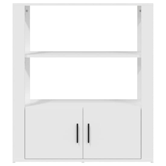 Madison Wooden Shelving Unit With 2 Doors In White_4