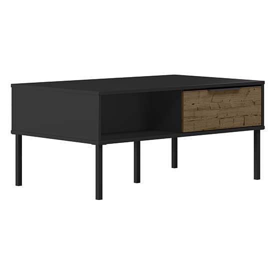 Madric Wooden Coffee Table In Black And Acacia Effect_3