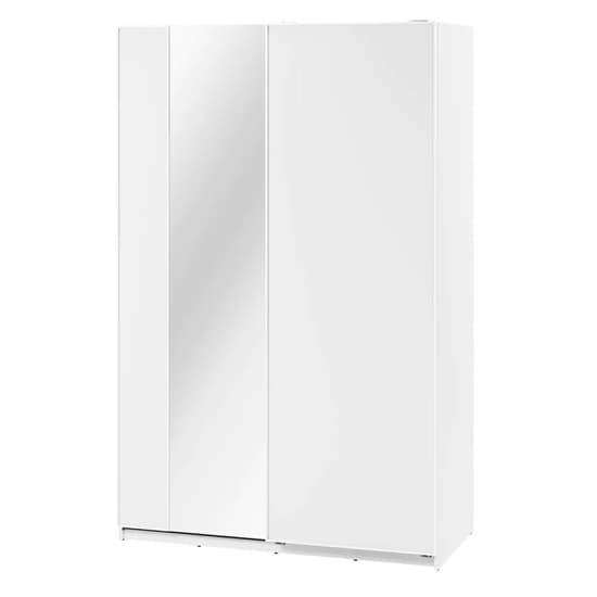 Madrid Wardrobe 150cm With 2 Sliding Doors In White And LED_2