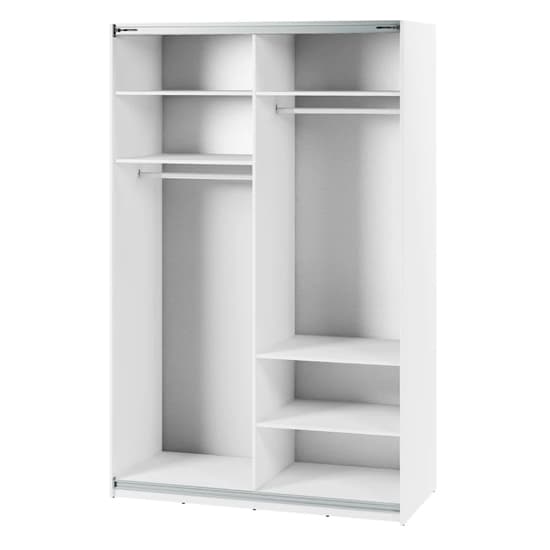 Madrid Wardrobe 170cm With 2 Sliding Doors In White And LED_4