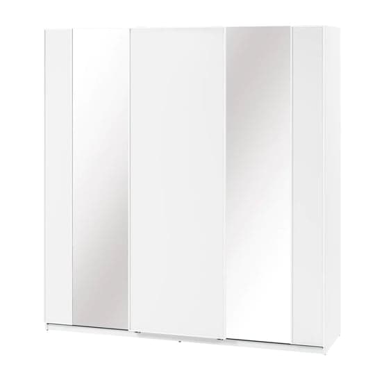 Madrid Wardrobe 220cm With 3 Sliding Doors In White And LED_6