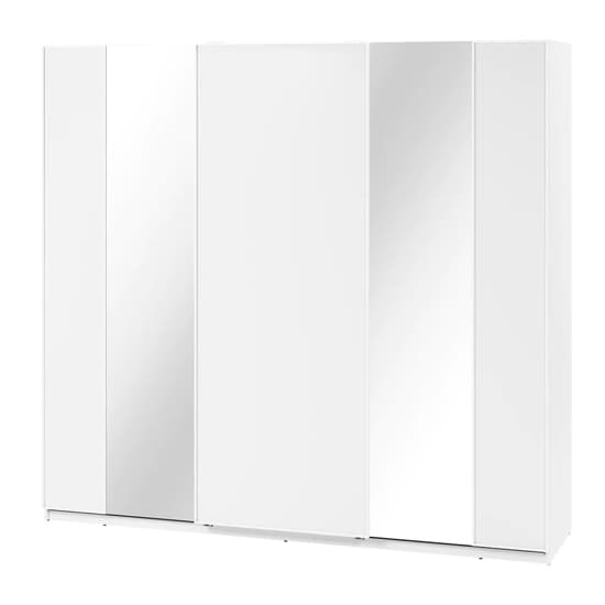 Madrid Wardrobe 250cm With 3 Sliding Doors In White And LED_6
