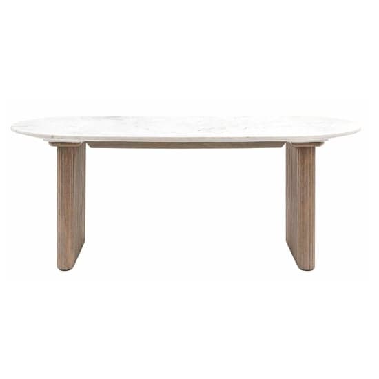 Madrid White Marble Top Dining Table In Grey Wash_2