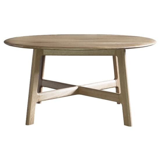 Madrina Round Wooden Coffee Table In Oak_2