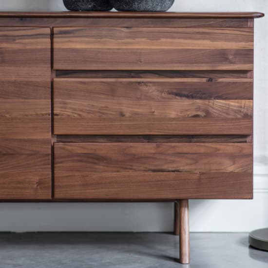 Madrina Wooden Sideboard With 2 Doors And 3 Drawers In Walnut_4